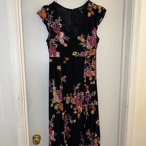 Long Floral Dress w/ built in shorts